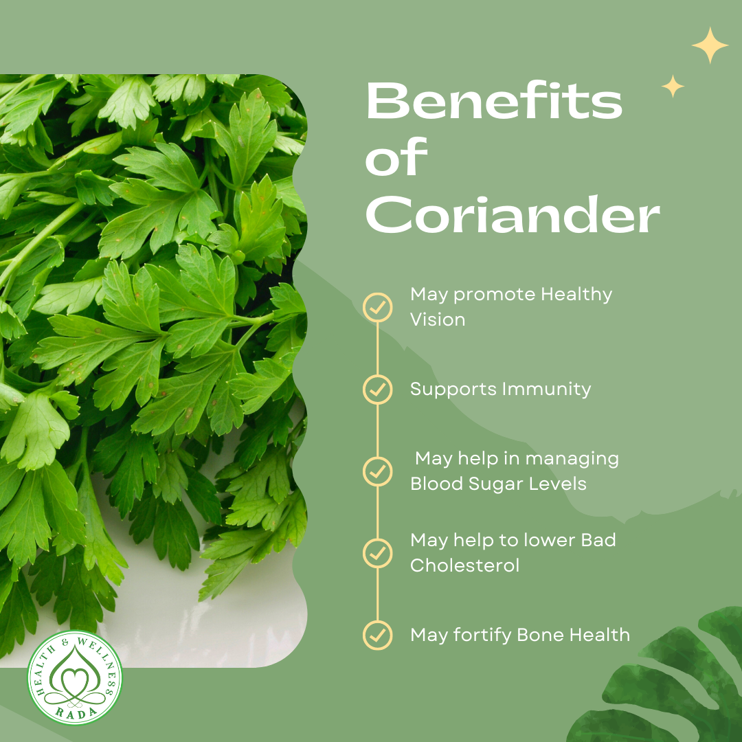 Benefits of coriander